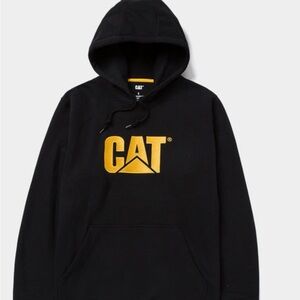 Black Hoodie with Gold Logo for Cats